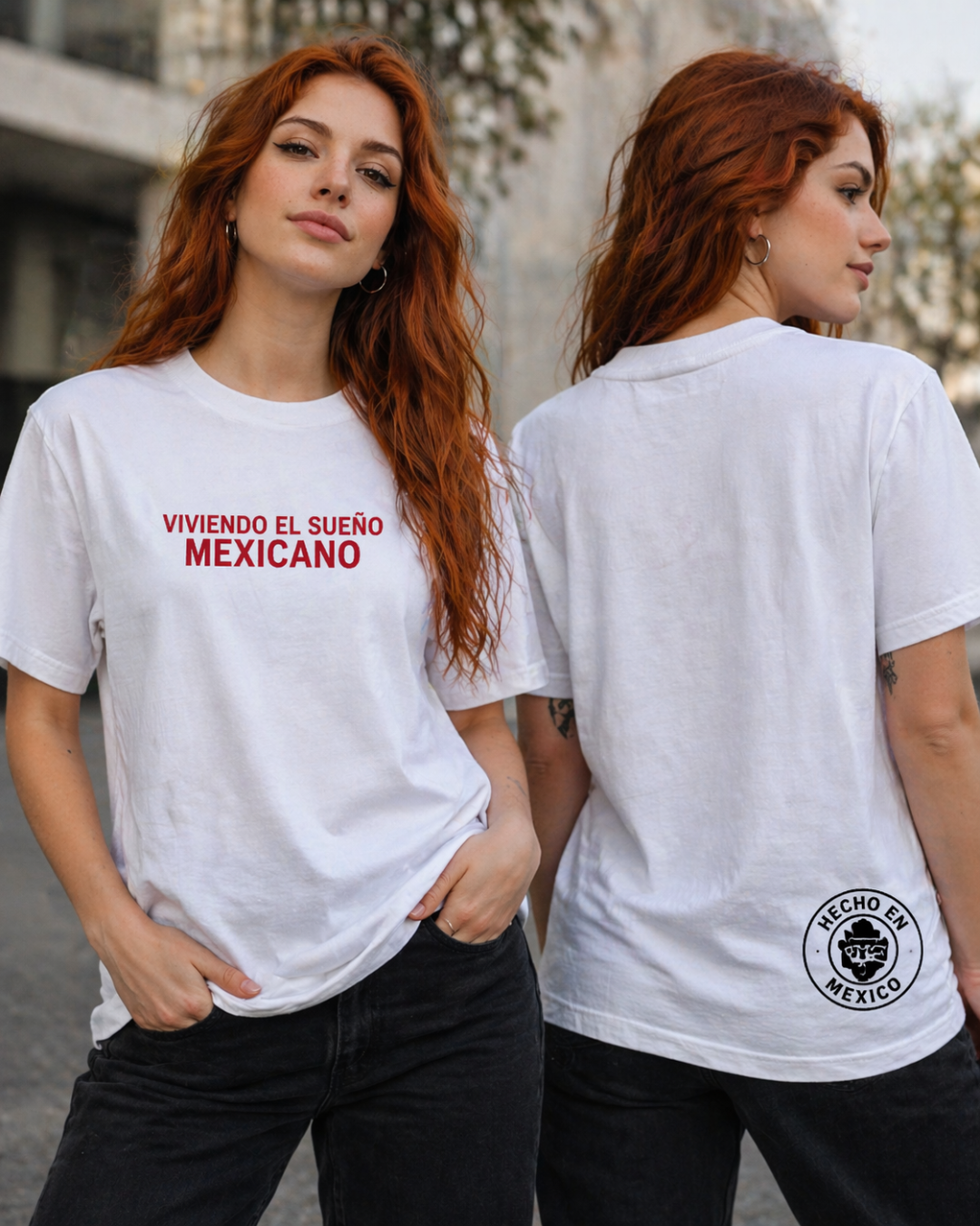 El Sueño Mexicano Tee White | Model