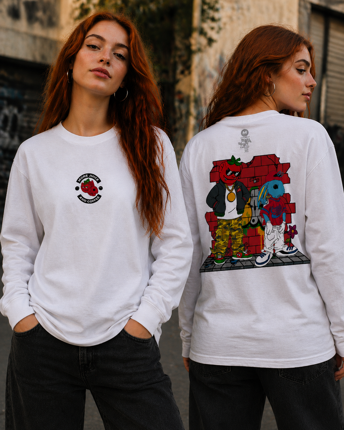 More_Juice_Street_Longsleeve_White_Model