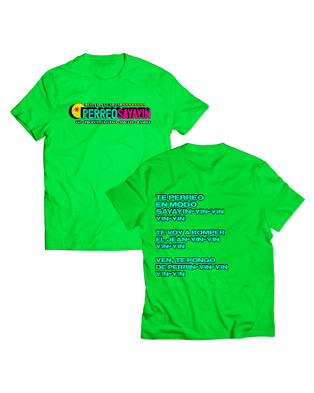 T- SHIRT Go GoldenJunk "Perreo Sayayin"