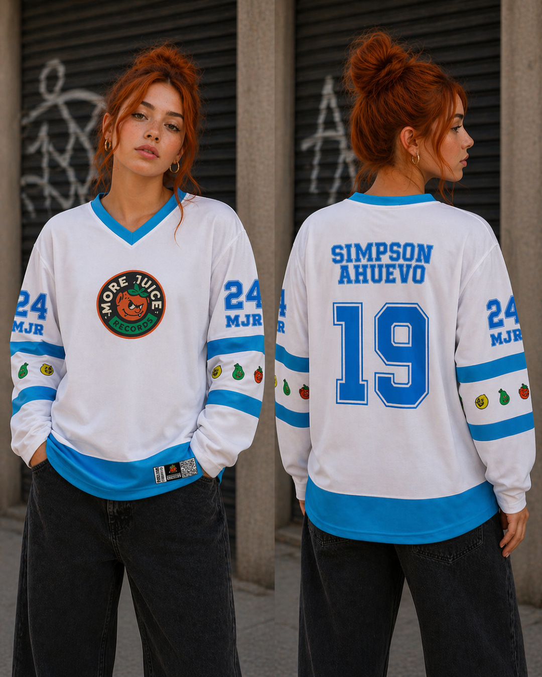 Simpson Ahuevo Hockey Jersey White