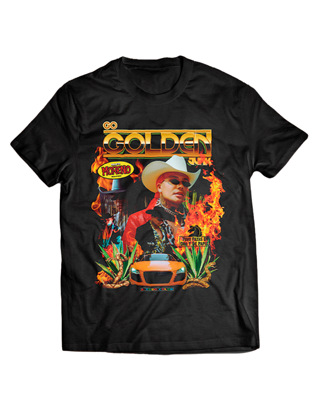 Go Golden Junk Fire Tee Black