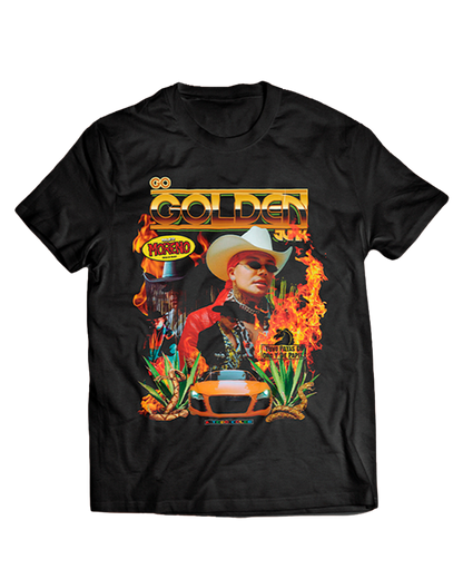Go Golden Junk Fire Tee Black