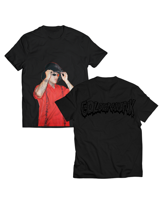 Go Golden Junk Photo Tee Black