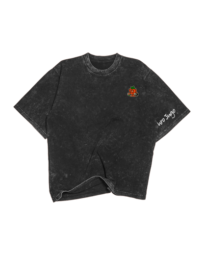 MJR Acid Wash Tee Black