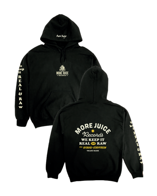 More Juice Records Hoodie Black