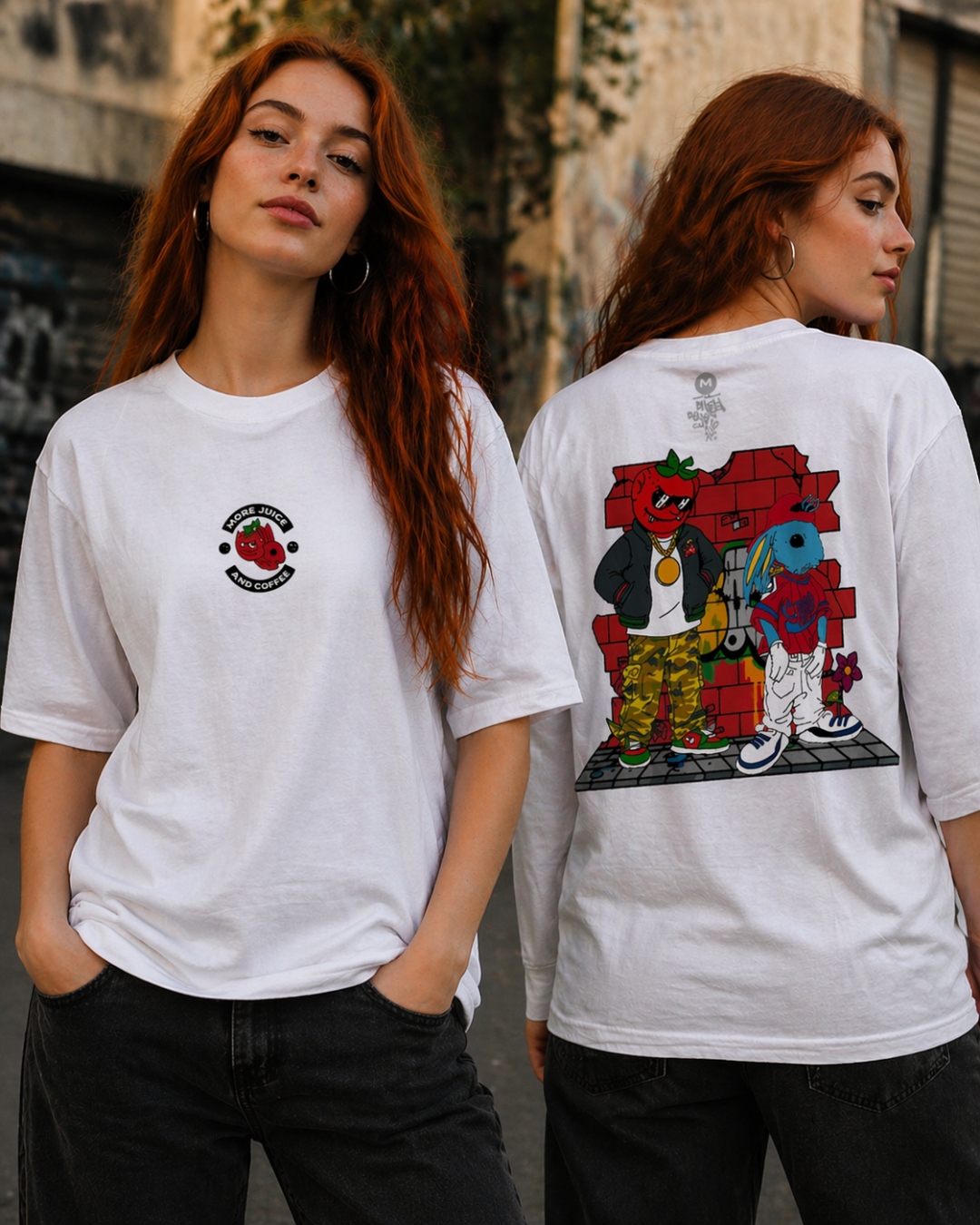 More_Juice_Street_Longsleeve_White | Model