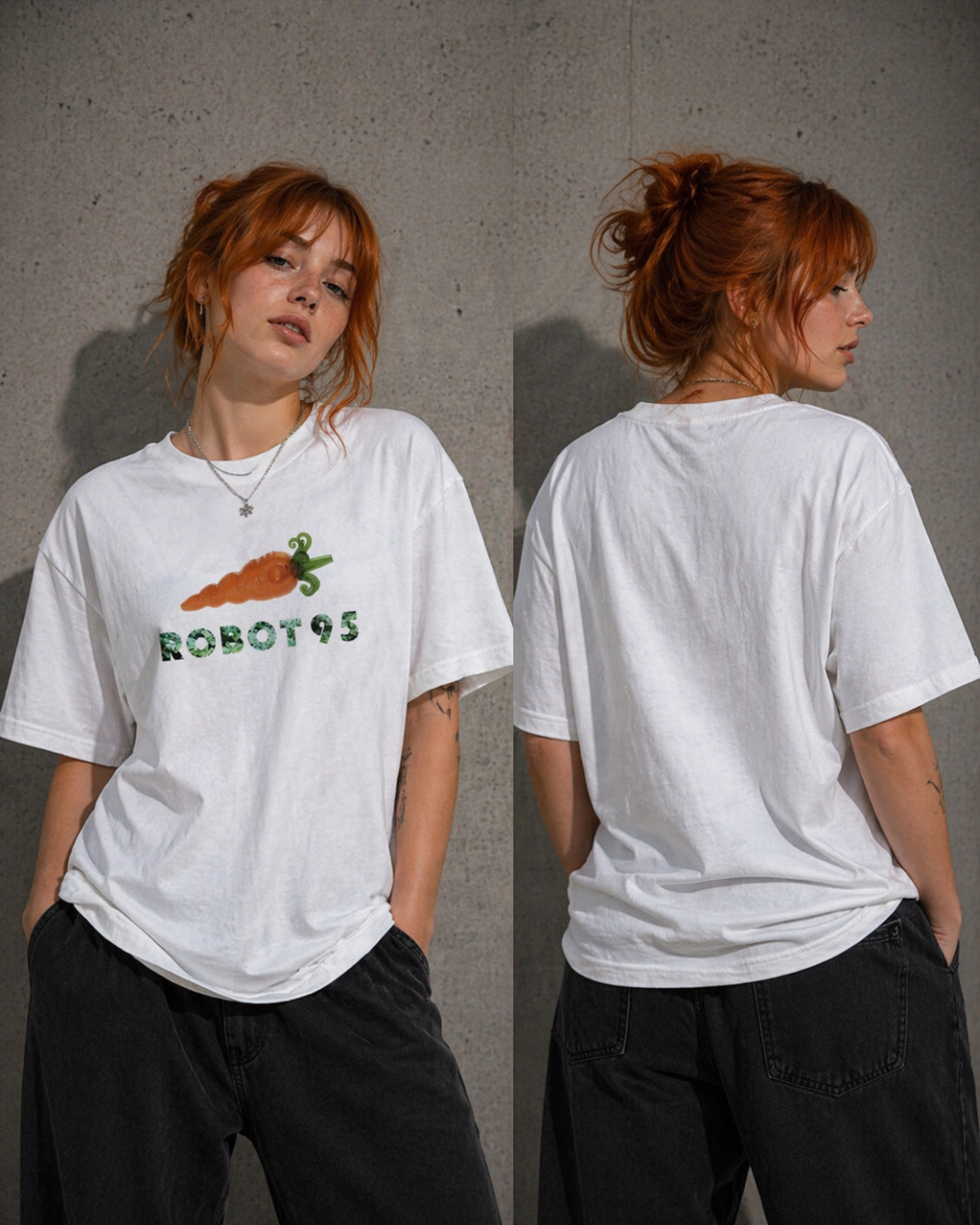 Playera Robot95 Carrot Logo | Model