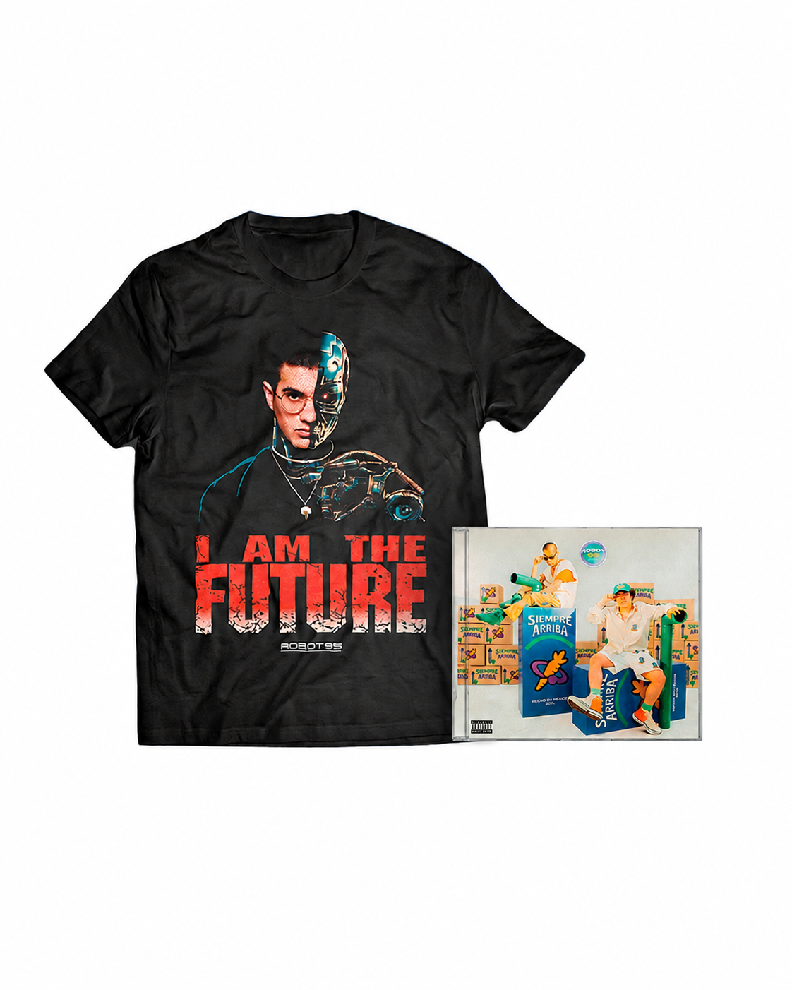 Robot95_I_Am_The_Future_T-Shirt_CD_Bundle
