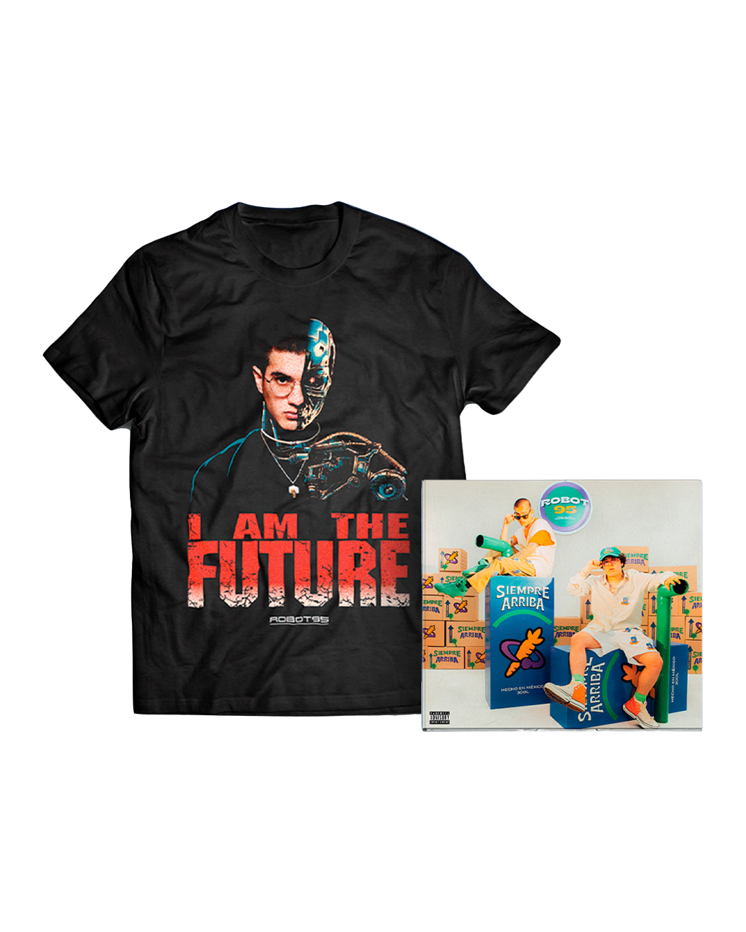 Robot95 “I Am The Future” T-Shirt + LP Bundle